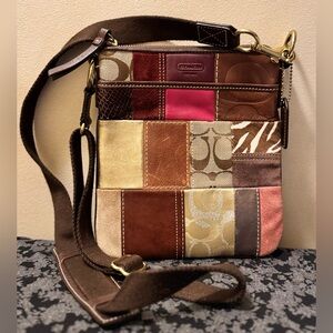 Coach 10439 65th Anniversary Patchwork Multimedia Swing Pack Crossbody - EUC